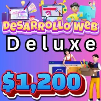 Esta es una miniatura de precios para el desarrollo de un sitio web. Deluxe