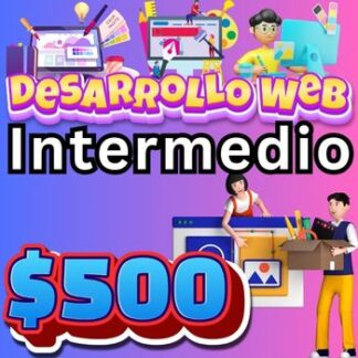 Esta es una miniatura de precios para el desarrollo de un sitio web. Intermedio